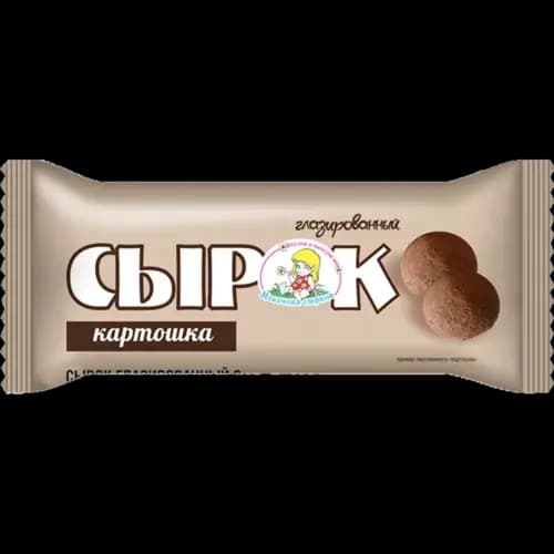Сырок творожный глазированный Молочная страна Картошка, 18%, 45 г