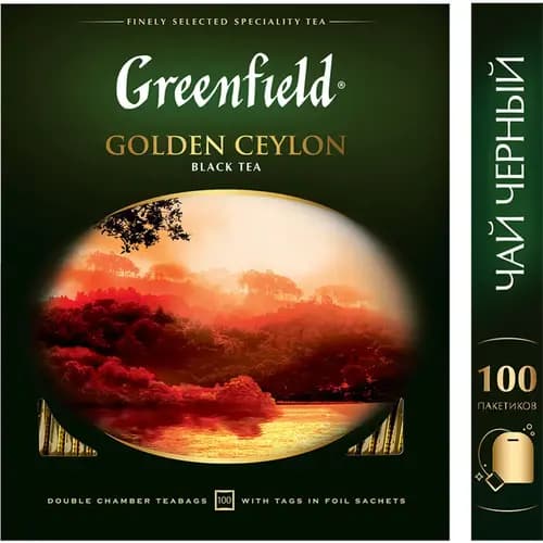 Чай черный Greenfield Golden Ceylon, 100х2 г