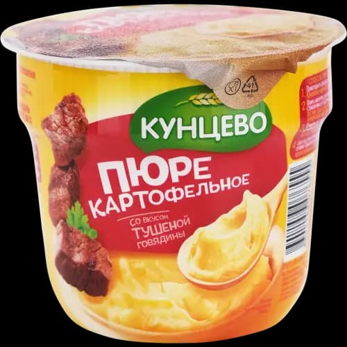 Картофельное пюре Кунцево быстрого приготовления, говядина, 40 г