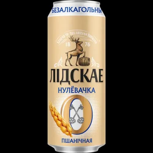 Напиток пивной безалкогольный Лидское Нулёвочка Пшеничная,  0,45 л