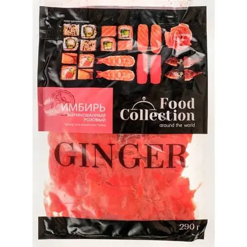 Имбирь маринованный Food Collection розовый, 290 г