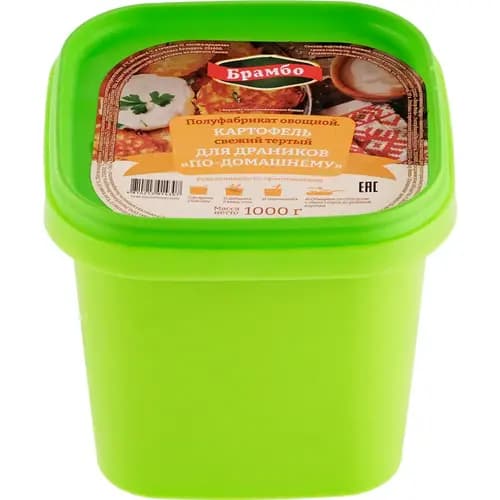 Картофель По-домашнему тёртый для драников, 1 кг