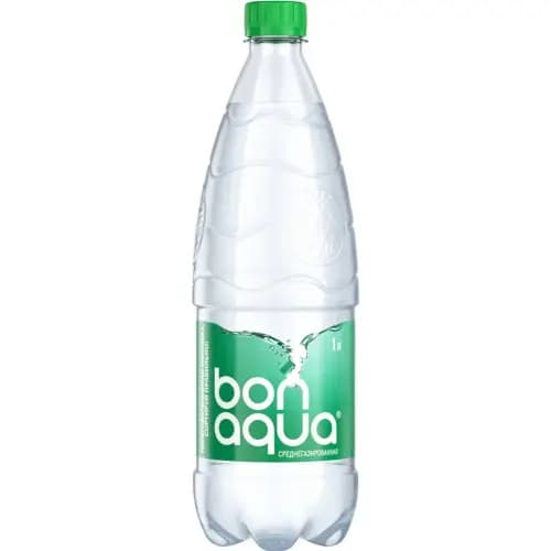 Вода питьевая Bonaqua среднегазированная, 1 л