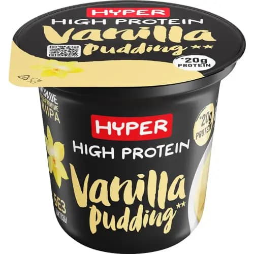Пудинг High protein безлактозный, со вкусом ванили, 1.5%, 200 г