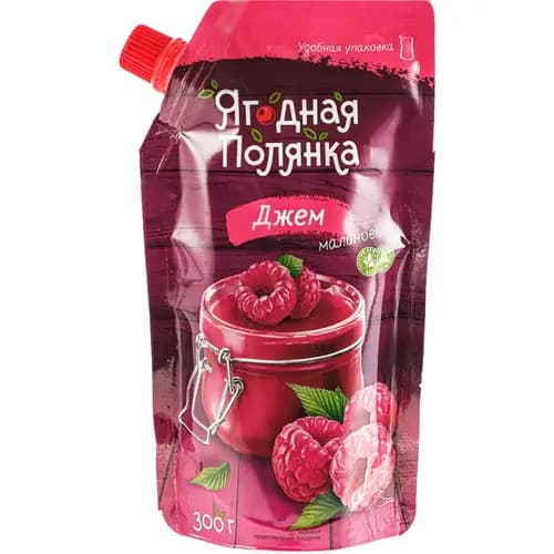Джем Ягодная полянка малиновый, 300 г