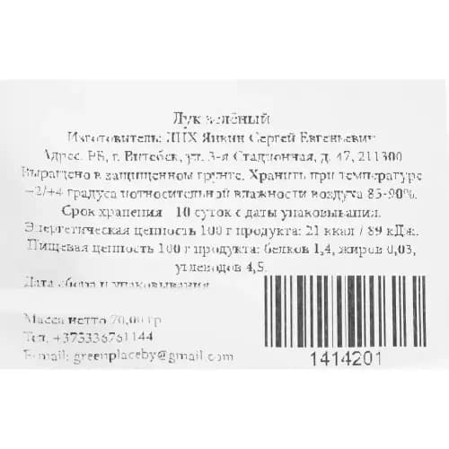 Лук зелёный, 2