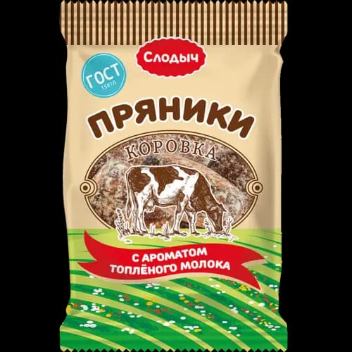 Пряники Слодыч коровка, с ароматом топленого молока, 300 г