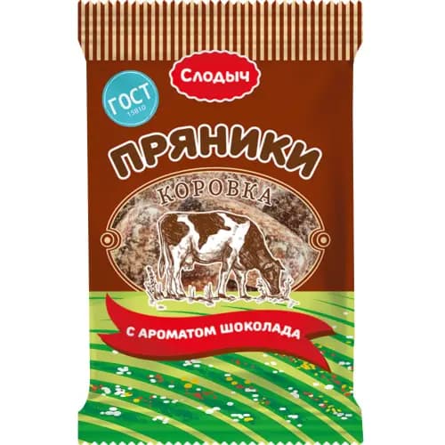 Пряники Слодыч коровка, со вкусом шоколада, 300 г