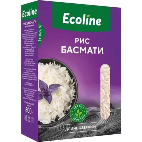 Рис Эколайн басмати, 800 г