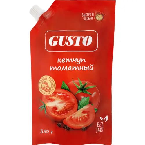 Кетчуп Gusto томатный, 350 г