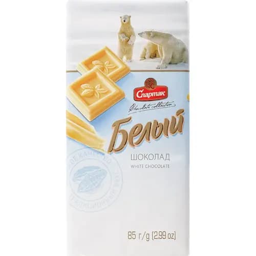 Шоколад Спартак белый, 85 г