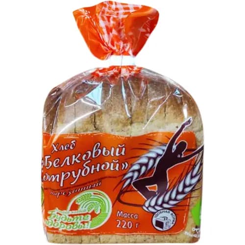 Хлеб Белковый отрубной нарезанный, 220 г