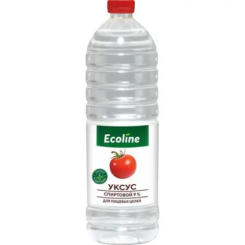 Уксус спиртовой Эколайн 9%, 1 л