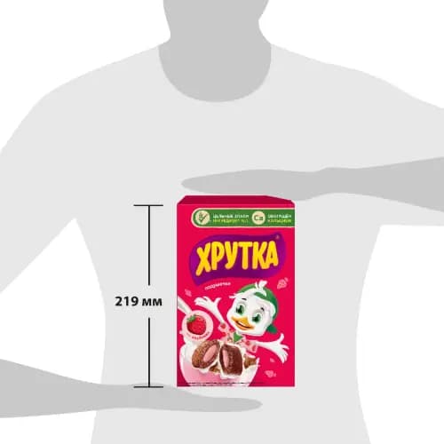 Подушечки Хрутка злаковые, со вкусом клубники, 220 г 3