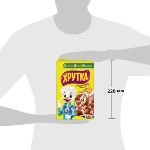 Khrutka grain puffs, banana flavor, 220 g 2
