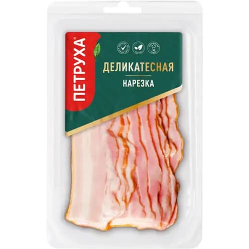 Бекон копчено-вареный из свинины Петруха Классический 200 г