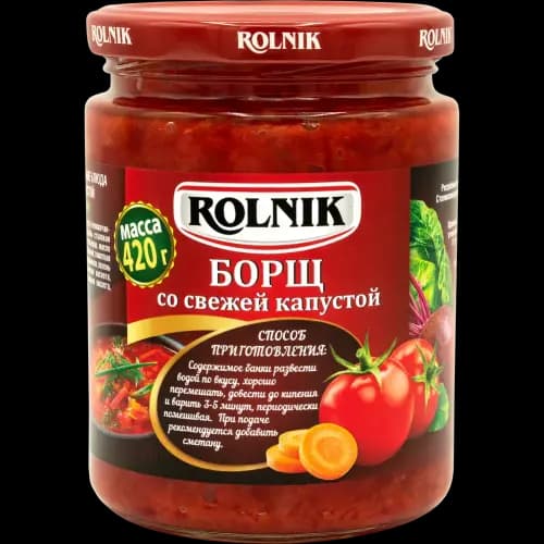 Борщ Rolnik со свежей капустой  420 г