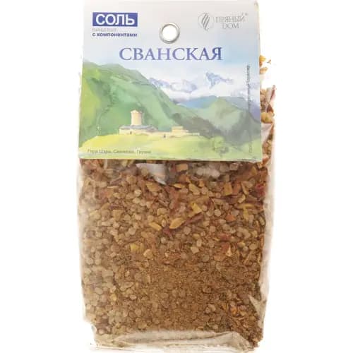 Соль пищевая Пряный Дом с компонентами, Сванская, 200 г