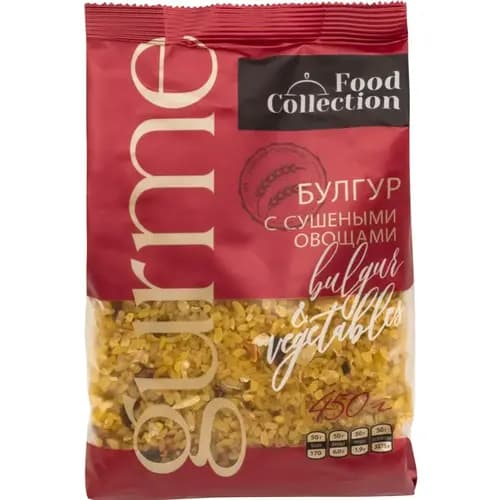 Крупа пшеничная Food Collection булгур с сушеными овощами, 450 г