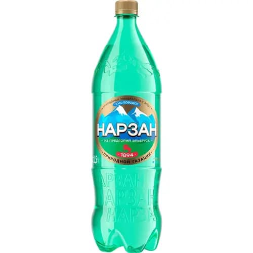 Вода минеральная Нарзан натуральной газации, 1.5 л