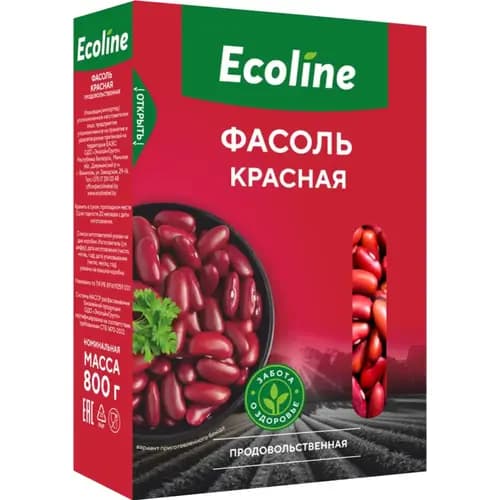 Фасоль Эколайн красная, 800 г