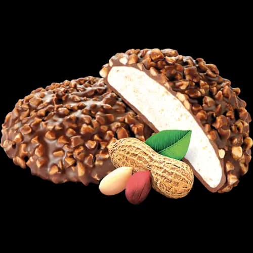 Зефир Шоколадово с арахисом, глазированный, 1 кг