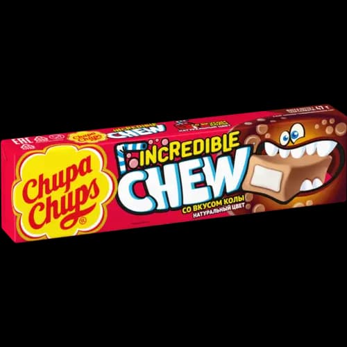 Конфета жевательная Chupa Chups Incredible chew, со вкусом колы, 47 г