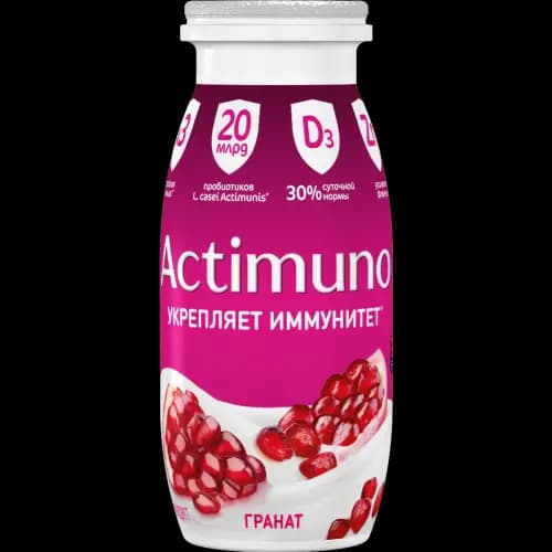 Продукт кисломолочный Actimuno с гранатом, 1.5%, 95 г