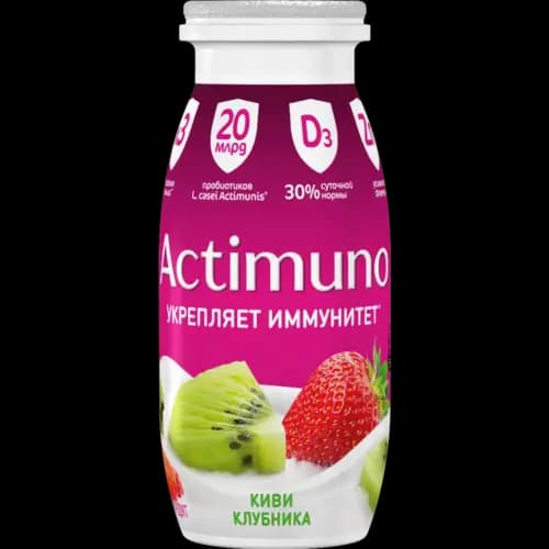 Продукт кисломолочный Actimuno с киви и клубникой, 1.5%, 95 г
