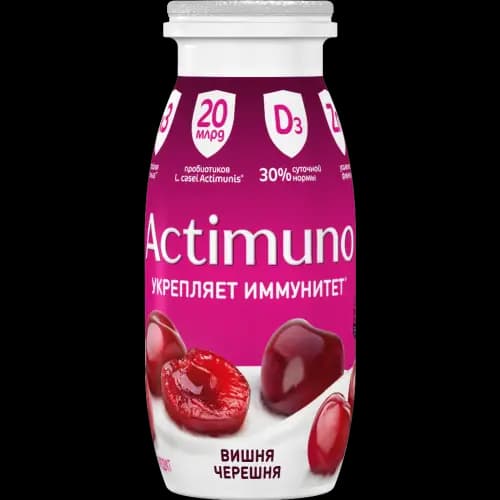 Продукт кисломолочный Actimuno с вишней и черешней, 1.5%, 95 г