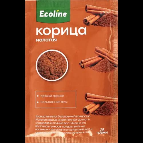 Корица молотая Эколайн 25 г