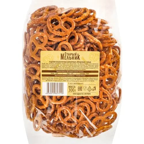 Крендельки Старый Мельник с солью, 300 г