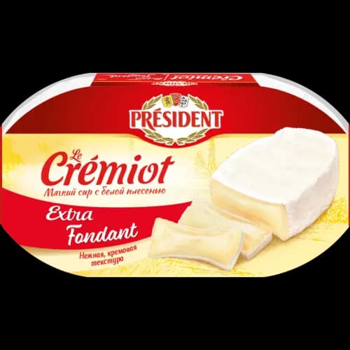 Сыр мягкий President Le Cremiot Extra Fondant с белой плесенью, 60%, 200 г