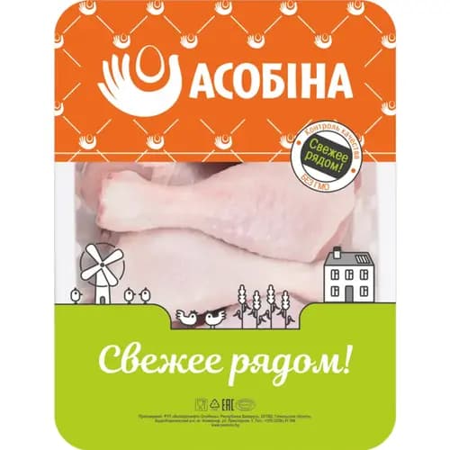 Голень цыпленка-бройлера Асобiна охлажденное, 1 кг