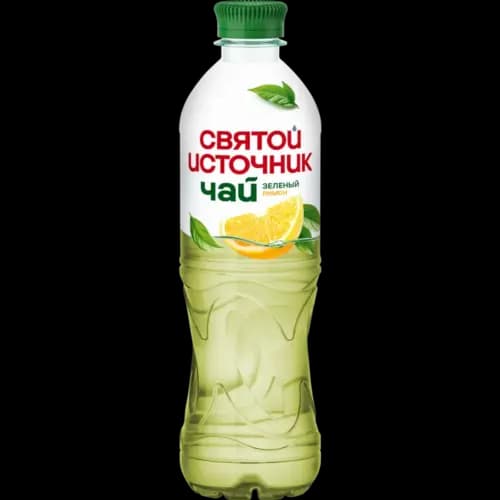 Чайный напиток Святой Источник негазированный, зеленый чай, лимон, 0.5 л