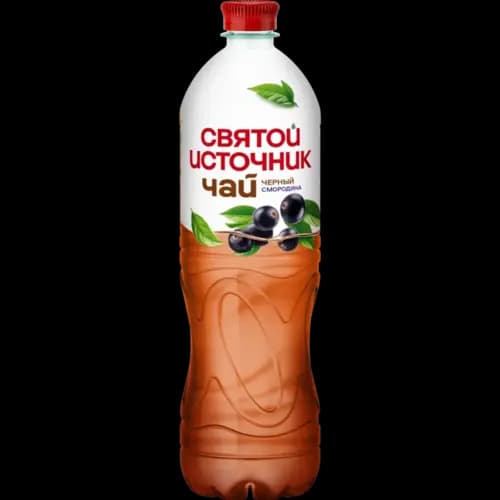 Чайный напиток Святой Источник негазированный, черный чай, смородина, 1 л