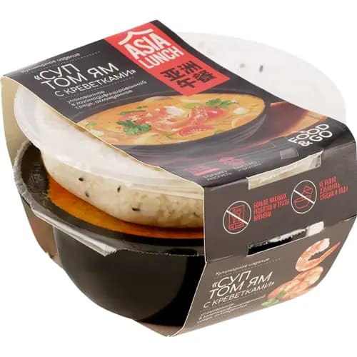 Суп Food&Go Том Ям с креветками, охлажденный, 450 г