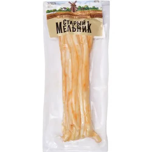 Сыр копченый Старый мельник соломка с аджикой, 40%, 100 г