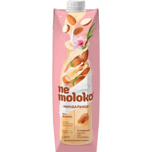 Напиток миндальный Nemoloko на рисовой основе, 1 л