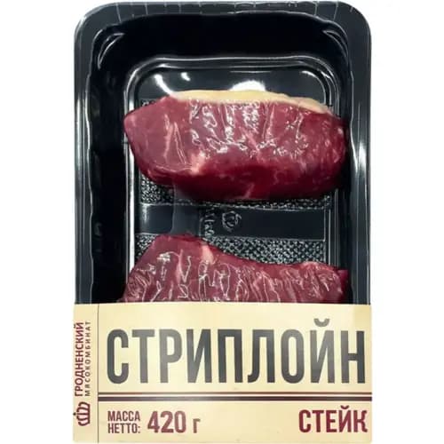 Стейк из говядины Стриплойн охлажденный, 420 г