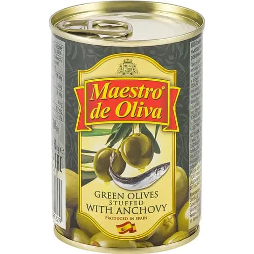 Оливки Maestro de Oliva с анчоусом, 280 г