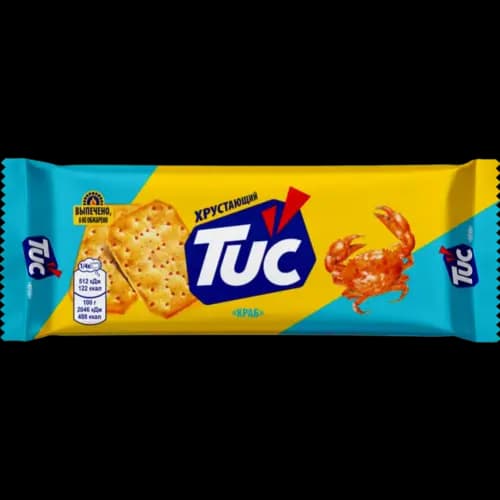 Крекер Tuc солёный со вкусом краба, 100 г
