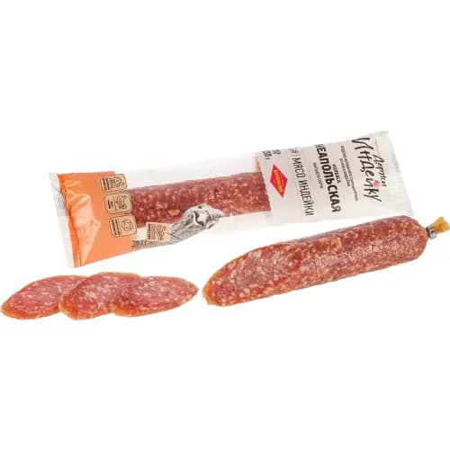 Колбаса сыровяленая Неапольская из мяса индейки высшего сорта, 230 г