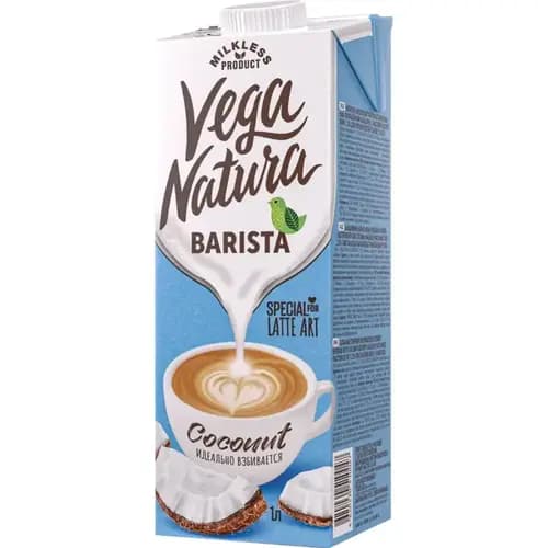 Напиток кокосовый Vega Natura Barista, 1.2%, 1л