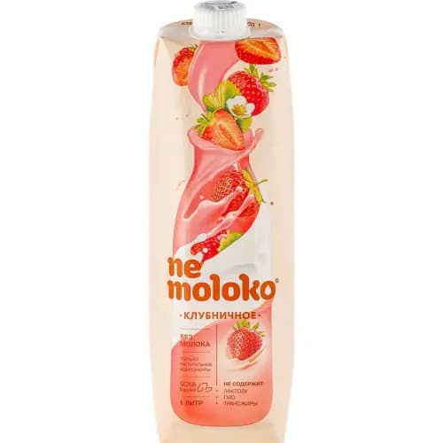 Напиток соевый Nemoloko клубничный, 1 л