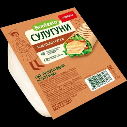 Сыр полутвердый Сулугуни 40%,