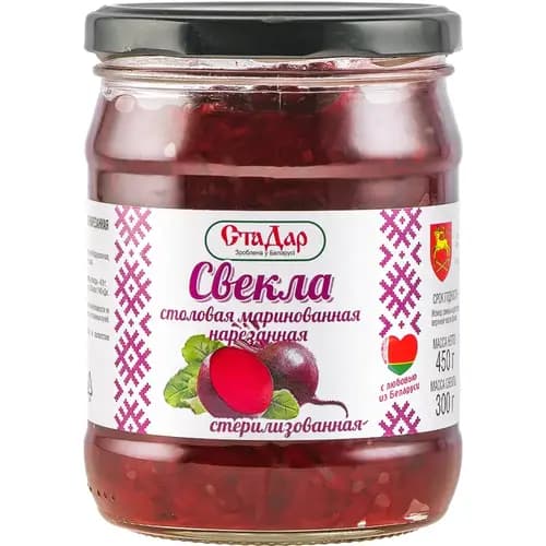 Свекла маринованная СтаДар нарезанная, 450 г