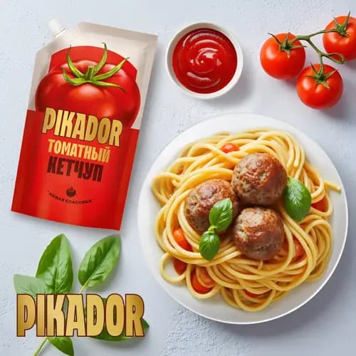 Кетчуп Pikador томатный, 300 г 2
