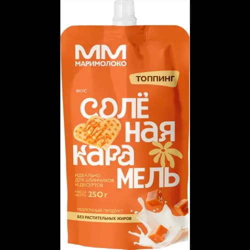 Продукт сгущенный Топпинг соленая карамель, 1%, 250 г