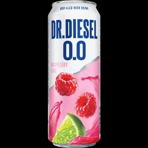 Напиток пивной безалкогольный Dr.Diesel со вкусом малины и лайма, 0.43 л